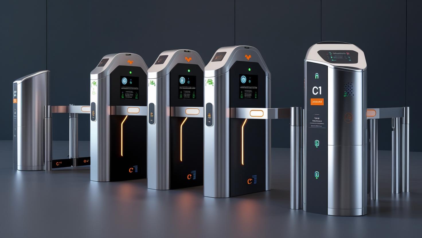 C1 SMART™ Access Control Turnstile Gates Middle East