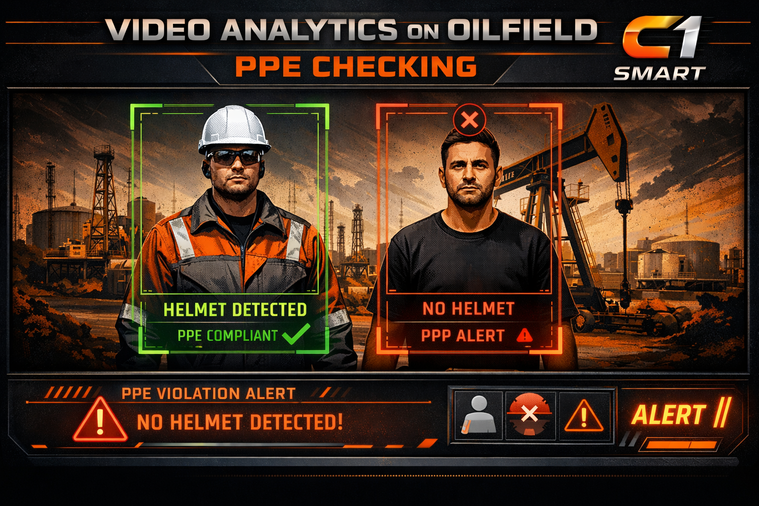 Construction & Oilfield AI Safety Monitoring